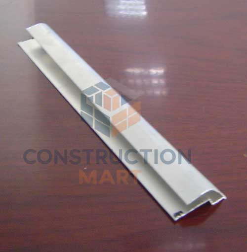 Aluminum U-shaped end cap profile by Constructionmart, ideal for sealing and finishing the edges of twin wall or solid polycarbonate roofing sheets.