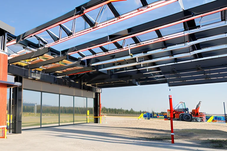 Professional inspecting polycarbonate roof panels in winter snow and summer sun conditions